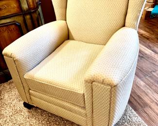 Wing back easy chair