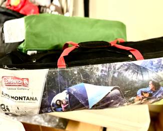 Coleman lighted tent in bag