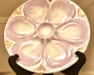 Pair of early 20's Nippon oyster plates