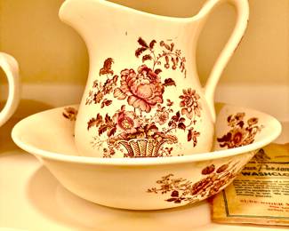 Vintage pitcher and bowl