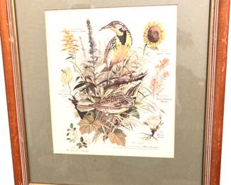 Pair bird prints