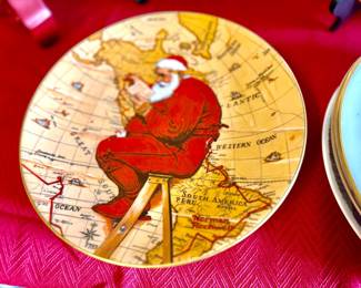 Norman Rockwell Christmas plates