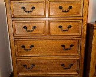 Queen bedroom suite! (Bed, dresser, mirror, chest, night stand, mattress and box spring!)