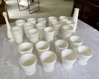 032-LR: Milk Glass Assortment
