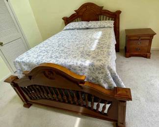 060-MBR: Queen/Full Bed and Nightstand