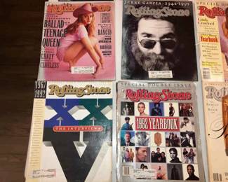 005-JE: Early 1990s Rolling Stone Magazines