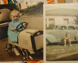 Vintage hand tinted photographs