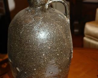 3-gallon jug with brown glaze