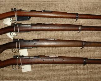 1891 Argentinian Mauser * 2 - 1893 Turkish Mausers * 1895 Chilean Mauser