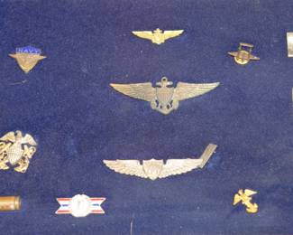 Grouping of WWII flight insignia