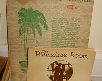 1955 Menu of the Paradise Room - Restaurant in the Henry Grady Hotel, Atlanta, GA
