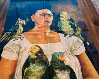 6’ long Frida Kahlo scarf (or wall hanging)