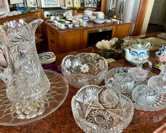antique cut glass pieces