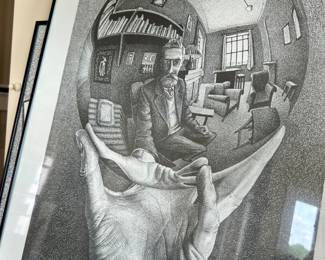 MC Escher framed print