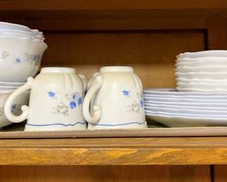 Arcopal France Milk Glass China Set