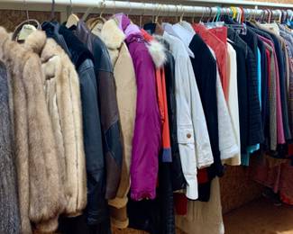 Mink Coats, Jackets, blouses.