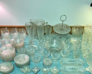 Sandwich pattern depression glass