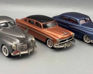 Brooklin Model Cars Chrysler Saratoga, Hudson Hornet, Mercury Coupe