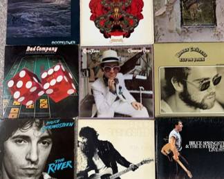 9 Vinyl Rock Albums By Santana, Elton John, And Springsteen