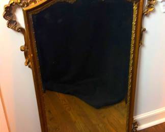 Gilt Tall Shell Design Mirror