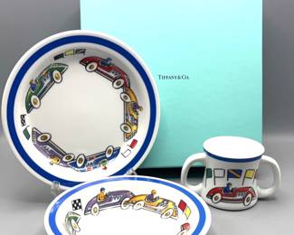 Tiffany Co. Kids Race Cars Feeding 3Piece Set