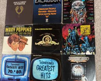 9 Vinyl Records Featuring Broadway Shows, Popular Movies And Television Greatest Hits