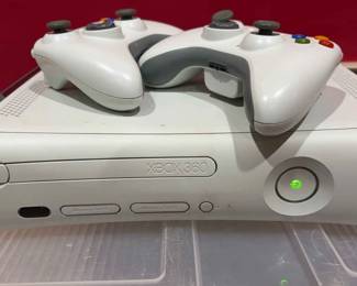 Xbox 360 with 2 controllers