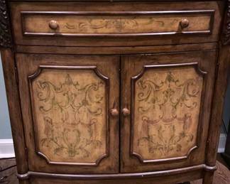 Vintage Hooker Cabinet with Decorative Panels
