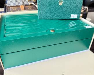 Empty Rolex boxes