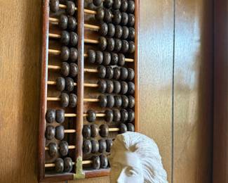 Traditional Chinese Wood Framed Abacus