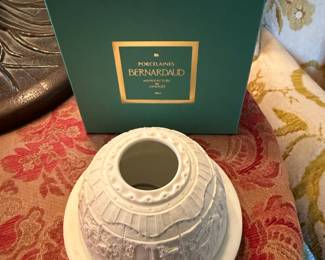Bernardaud Limoges France Lithopane Wedding Votive Tea Light Candle Holder