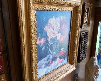 Framed Renior "Roses" Reproduction Print