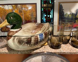 1981 Otagiri Mallard Duck Cookie Jar