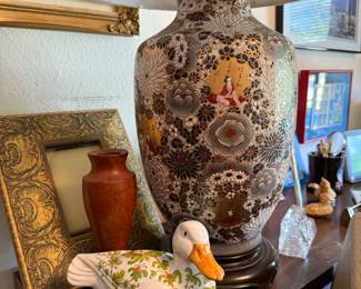 Japanese Satsuma Style Lamp