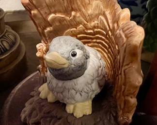 1984 Franklin Mint Woodland Surprises Figurines with Display Stand