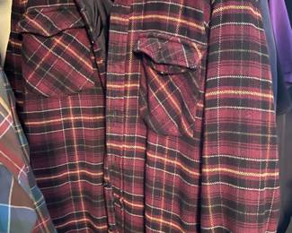 Field and Stream Men's Red Plaid Flannel Jacket
