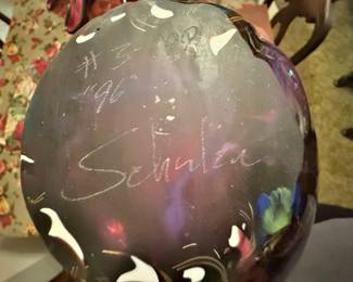 Dutch Schulze Art Glass Vase