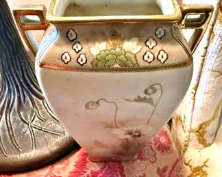 Hand Painted Nippon Vase