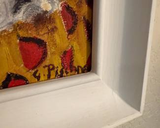 2 Clown Portrait Oil Paintings by Grace Pischner