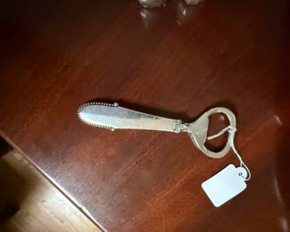 Gorgeous sterling silver bottle opener