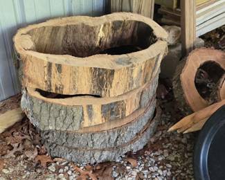 Hollow log sections…..great for your epoxy project table