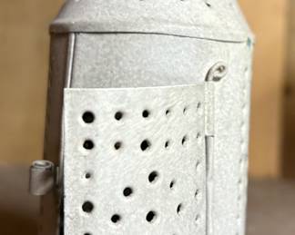 Mini punch tin candle holder