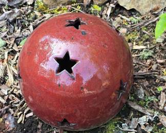 Bowling ball size ceramic orb