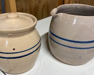 Small (under 10”) crock and pitcher
