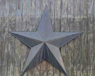 Large metal outdoor star