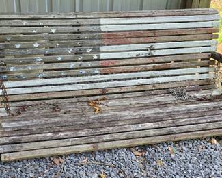 Americana wood swing