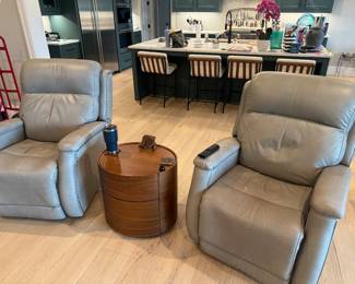 Leather recliner
