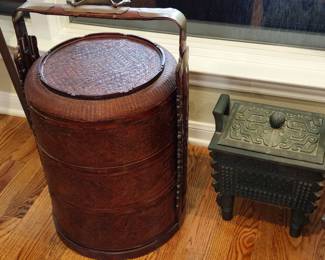 Chinese wedding basket, ice bucket