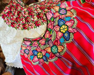 Colorful ethnic blouses in larger sizes