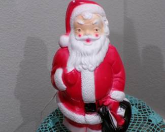 13" Vintage Santa Tabletop Blow Mold